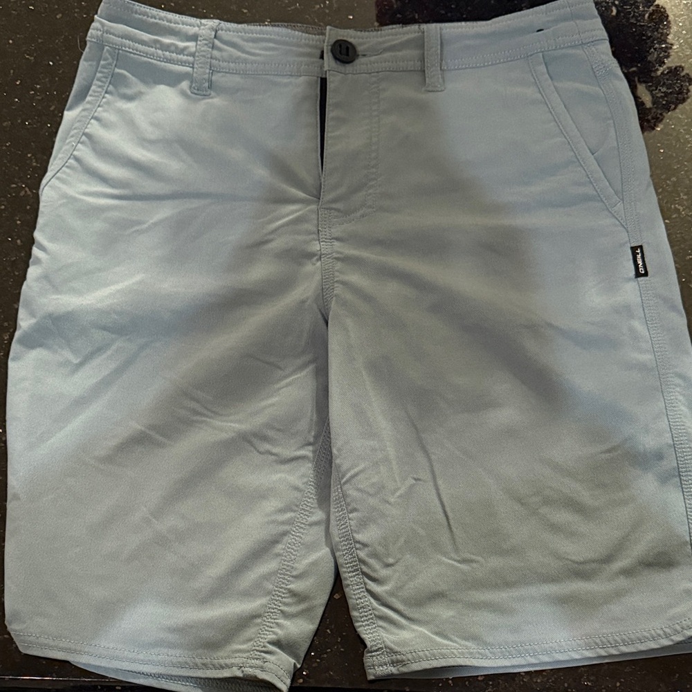 O'Neill Men's Light Gray Flat Front Shorts